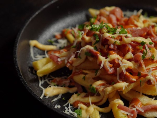 Frites cheddar bacon