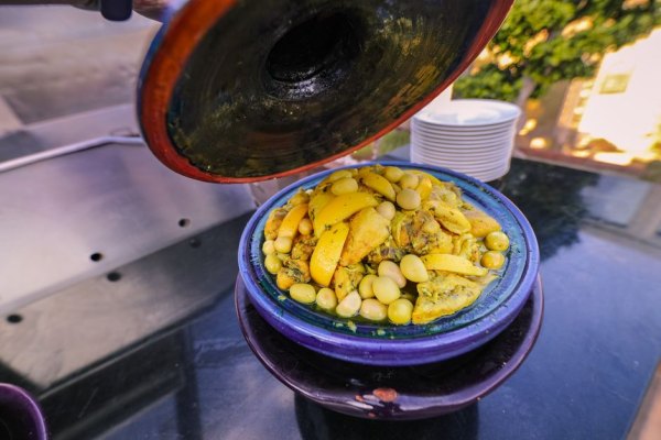 Tajine de poulet aux olives